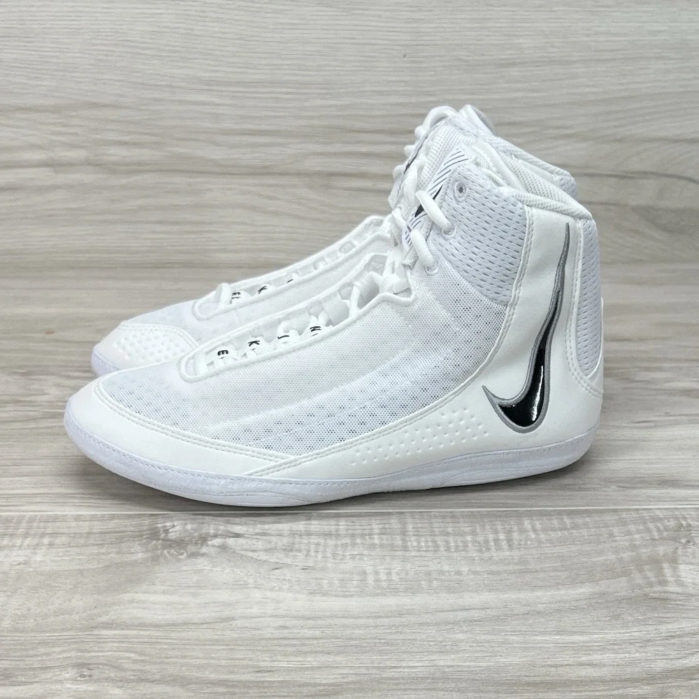 Nike Inflict 4 Wrestling Shoes White Mens size 9.5 HM9674-100
